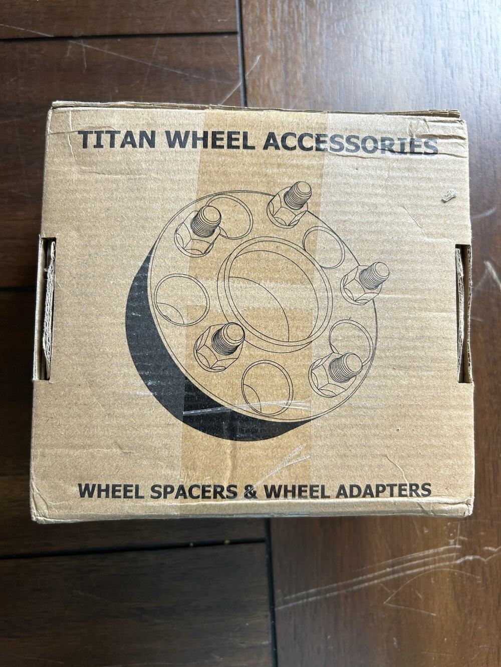 Titan Wheel Accessories Black Wheel Spacers Adapters Pack of 2